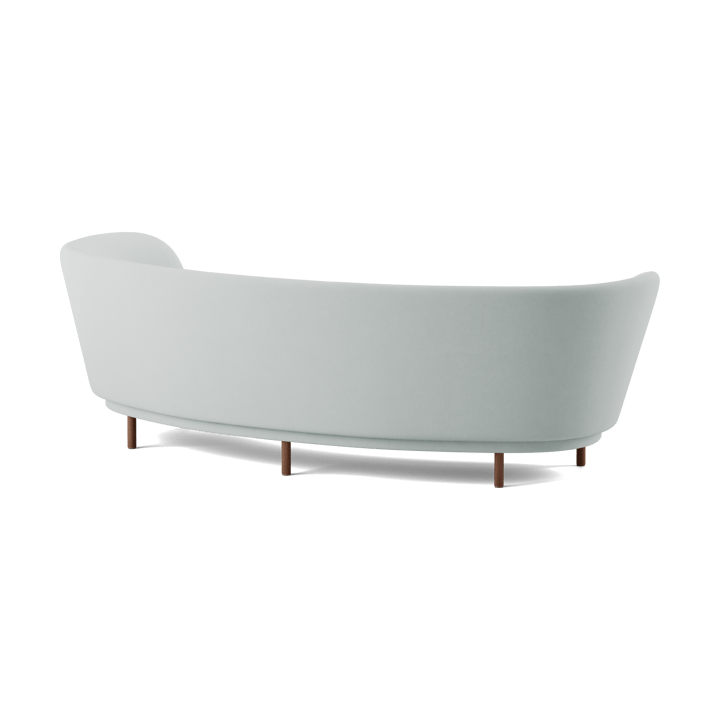 Sofá de 3 plazas Dandy, Walnut-Linara 253 Swedish Grey Massproductions