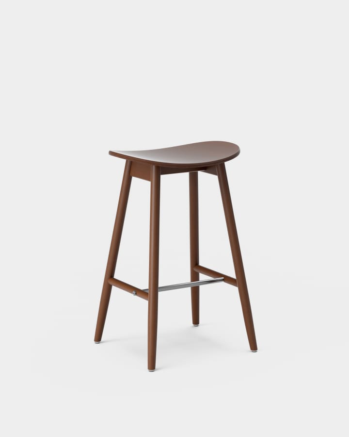 Taburete de bar Icha 65 cm, Haya teñido de nogal Massproductions