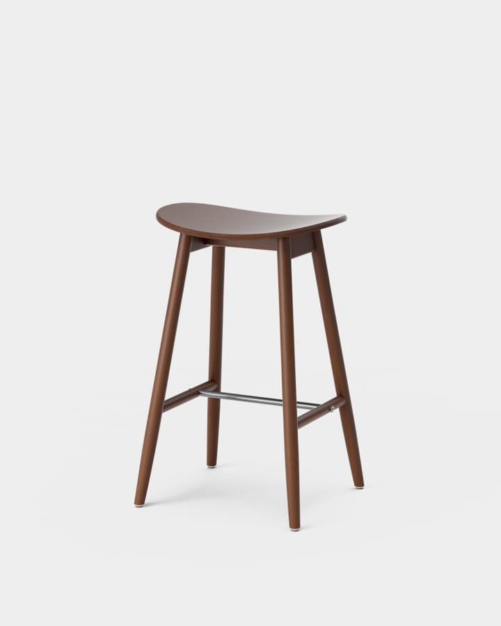 Taburete de bar Icha 65 cm, Haya teñido de nogal Massproductions