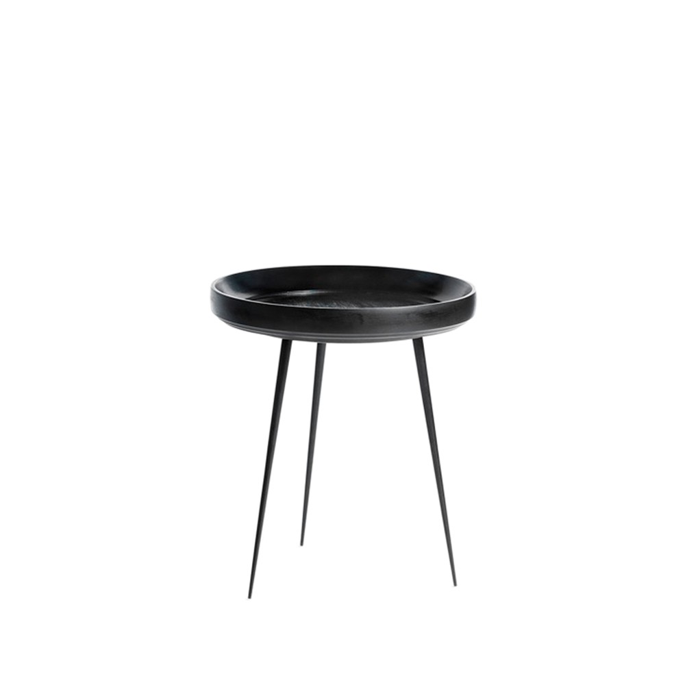 Mater Mesa Bowl medium mango negro, base negra | Decoración & Diseño Nórdico | Mesas de centro | Negro