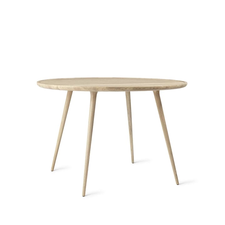 Mesa redonda Accent - Roble pigmento blanco lacado mate, ø110 cm - Mater