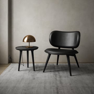 Silla lounge The Lounge Chair - piel black, base sirka grey - Mater