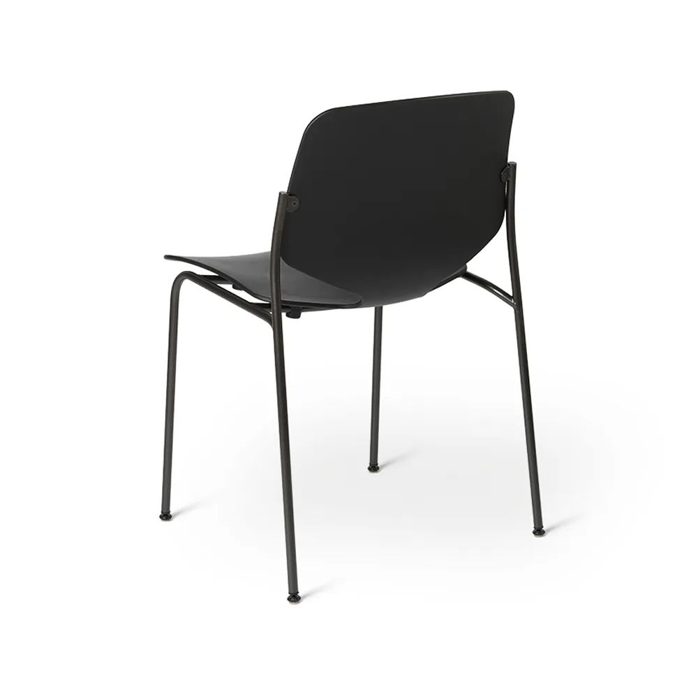 Silla Nova Sea, Black, estructura de acero negro Mater