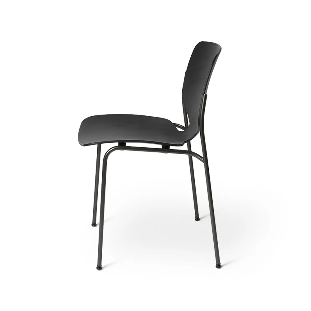 Silla Nova Sea, Black, estructura de acero negro Mater