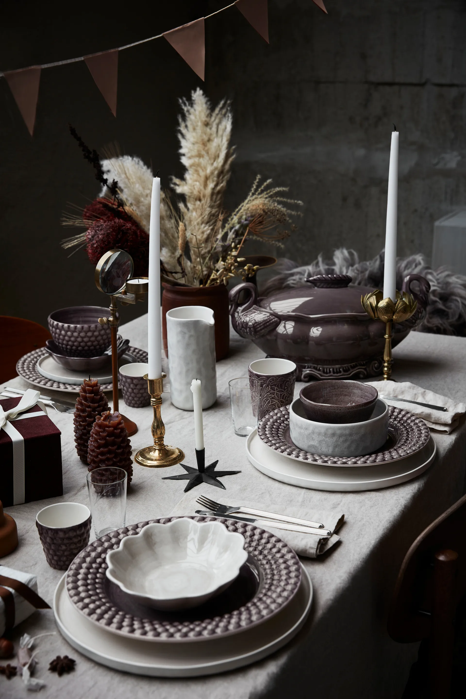 Bol Oyster 16x18 cm, gris Mateus