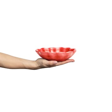 Bol Oyster 16x18 cm - Rojo - Mateus