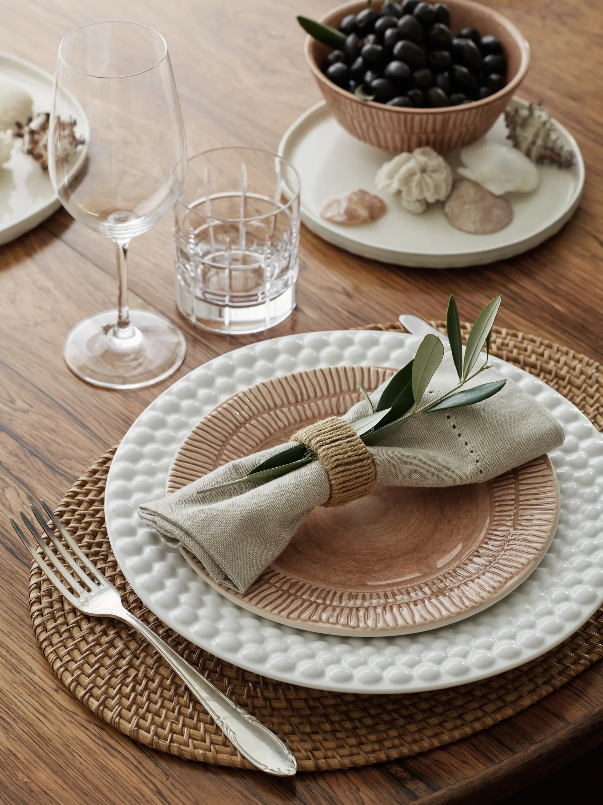 Plato Bubbles 28 cm, blanco Mateus