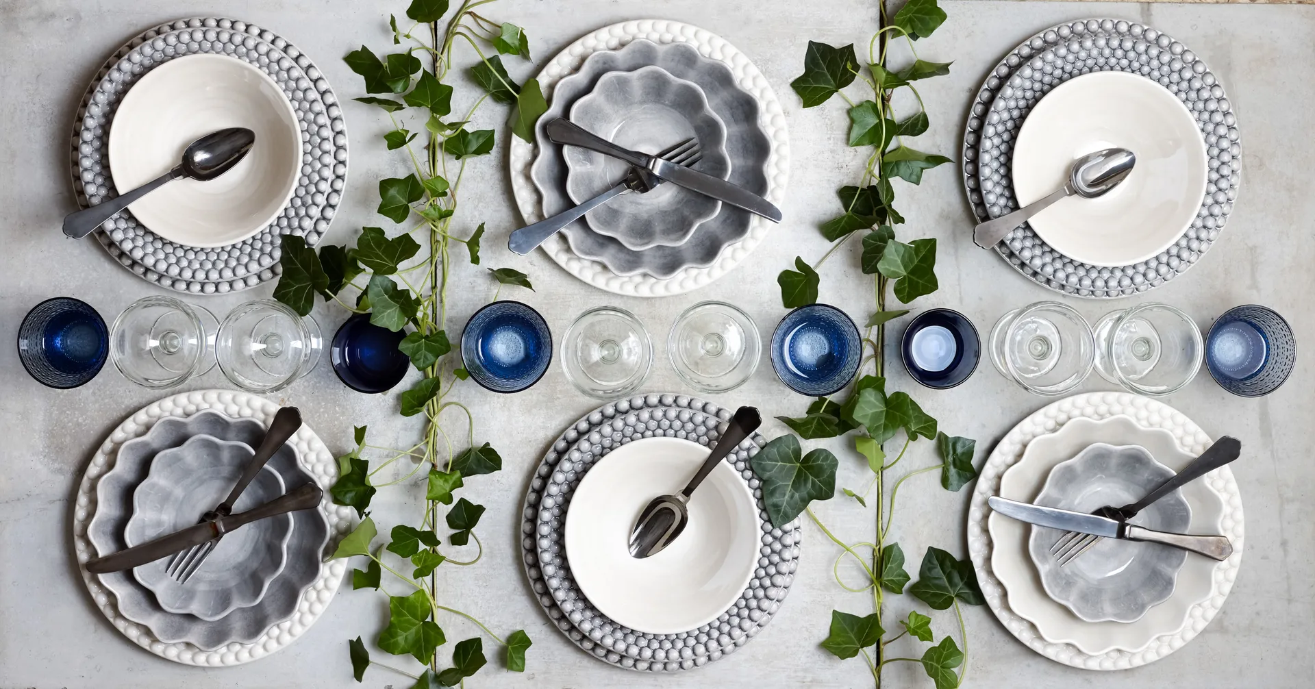 Plato Bubbles 28 cm, gris Mateus