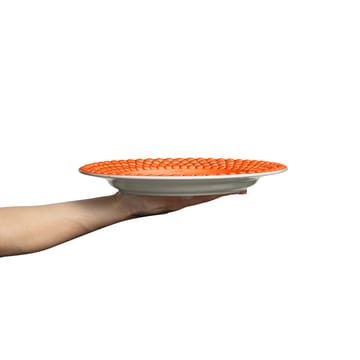 Plato Bubbles 28 cm - naranja - Mateus