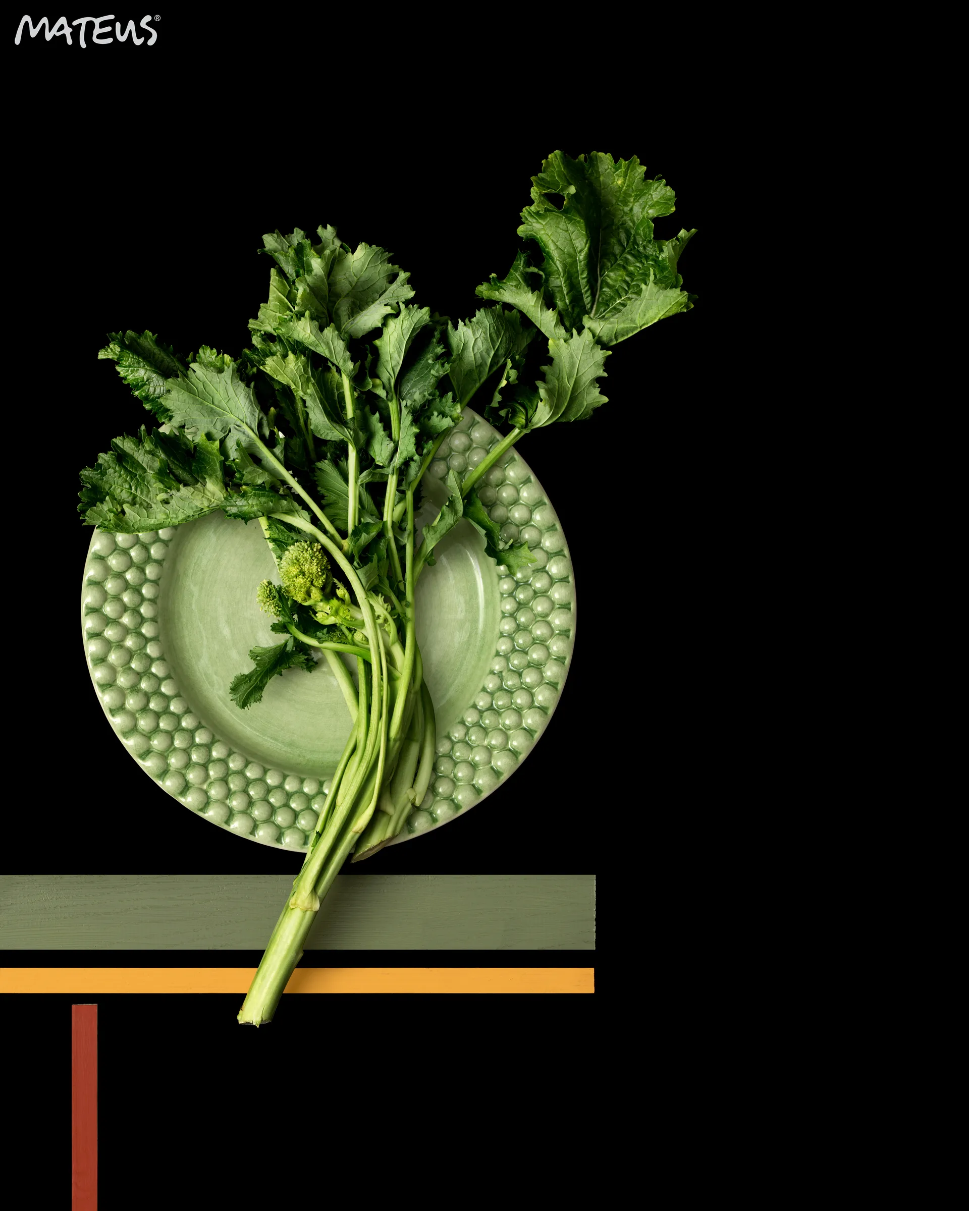 Plato Bubbles 28 cm, verde Mateus