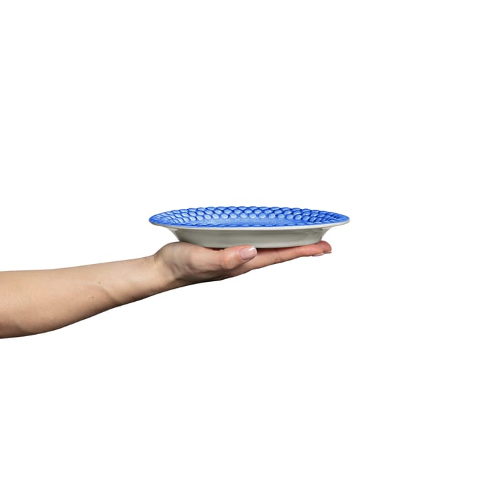 Plato Bubbles ovalado 20 cm, azul claro Mateus