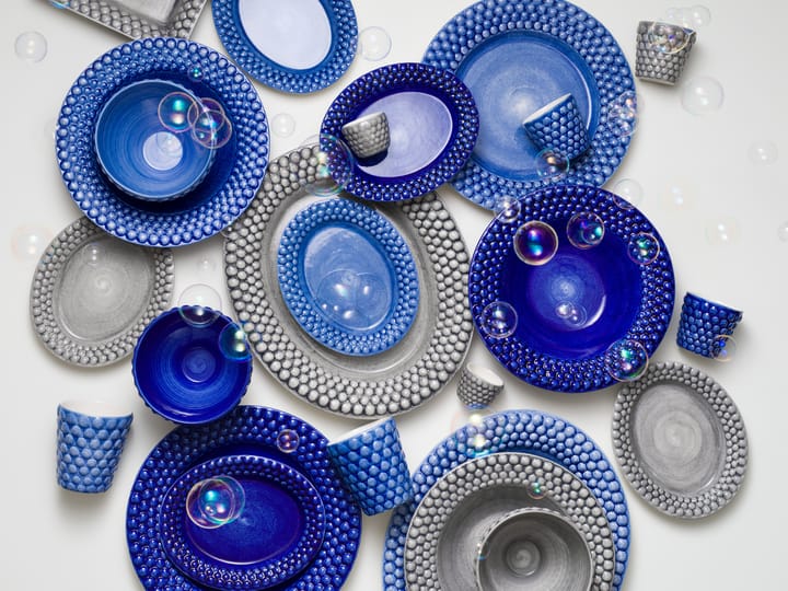 Plato Bubbles ovalado 20 cm, azul Mateus