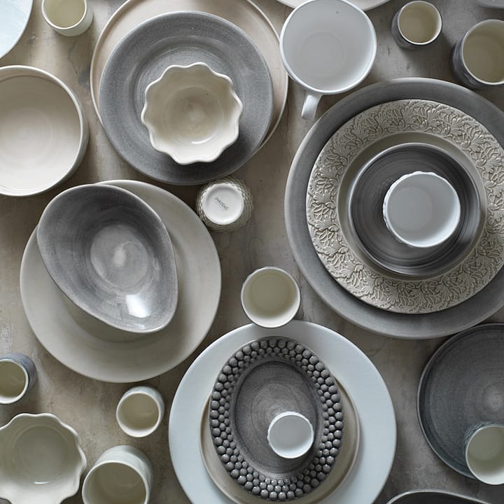 Plato Bubbles ovalado 20 cm, gris Mateus