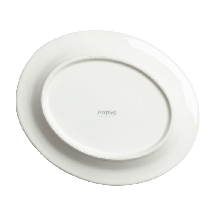 Plato Bubbles ovalado 20 cm, gris Mateus