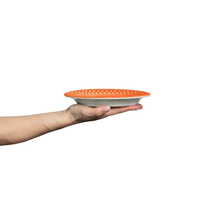 Plato Bubbles ovalado 20 cm, naranja Mateus