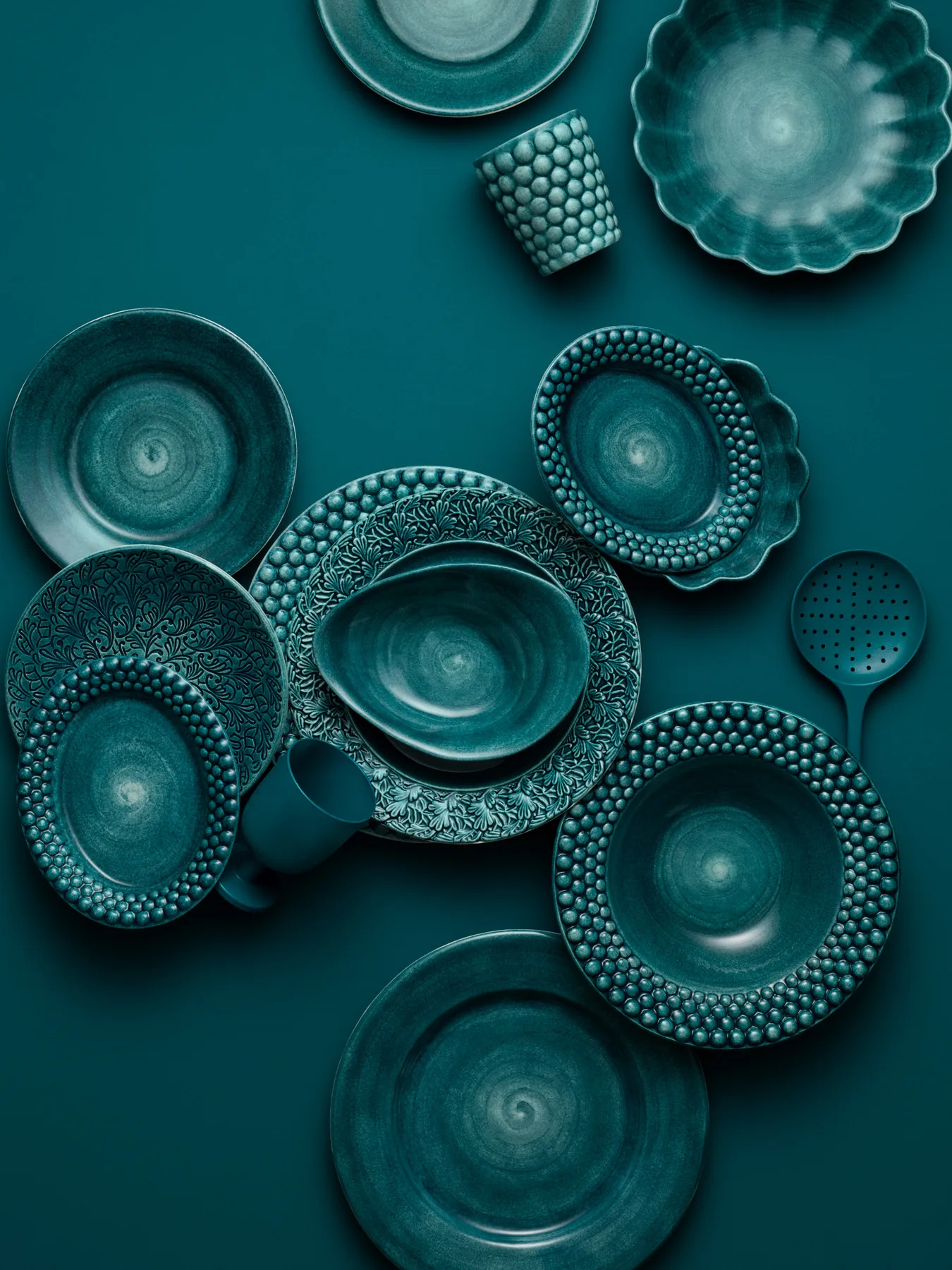 Plato Bubbles ovalado 20 cm, oceano Mateus