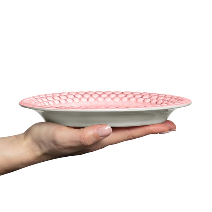 Plato Bubbles ovalado 20 cm, rosa claro Mateus