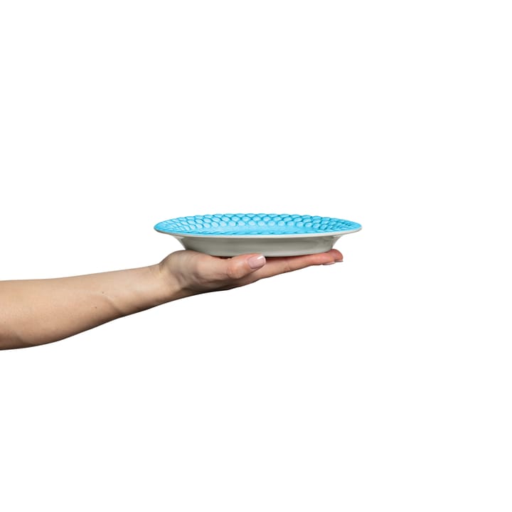 Plato Bubbles ovalado 20 cm, turquesa Mateus