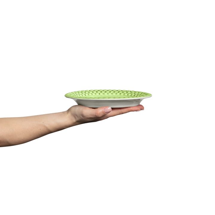 Plato Bubbles ovalado 20 cm, verde Mateus