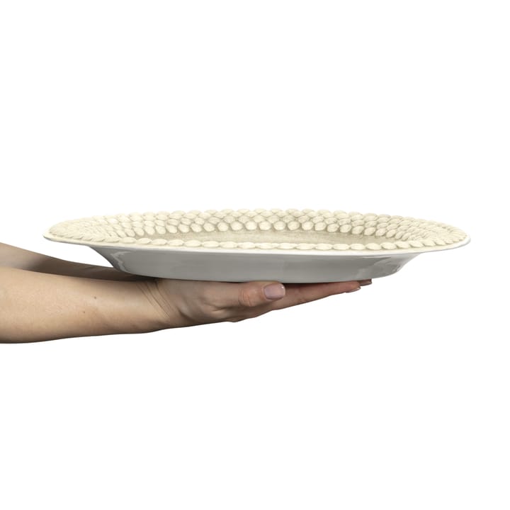 Plato Bubbles ovalado 35 cm, arena Mateus