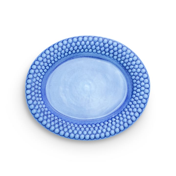 Plato Bubbles ovalado 35 cm - azul claro - Mateus