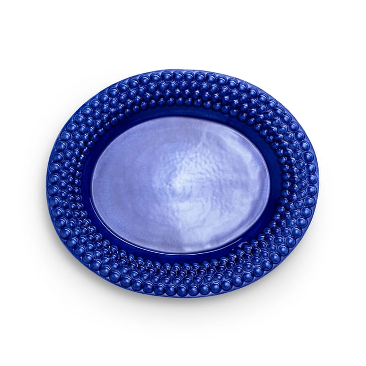 Plato Bubbles ovalado 35 cm - azul - Mateus