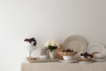 Plato Bubbles ovalado 35 cm - blanco - Mateus