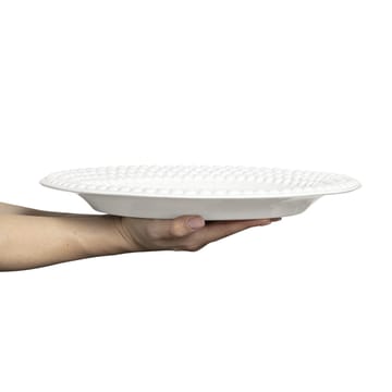 Plato Bubbles ovalado 35 cm - blanco - Mateus