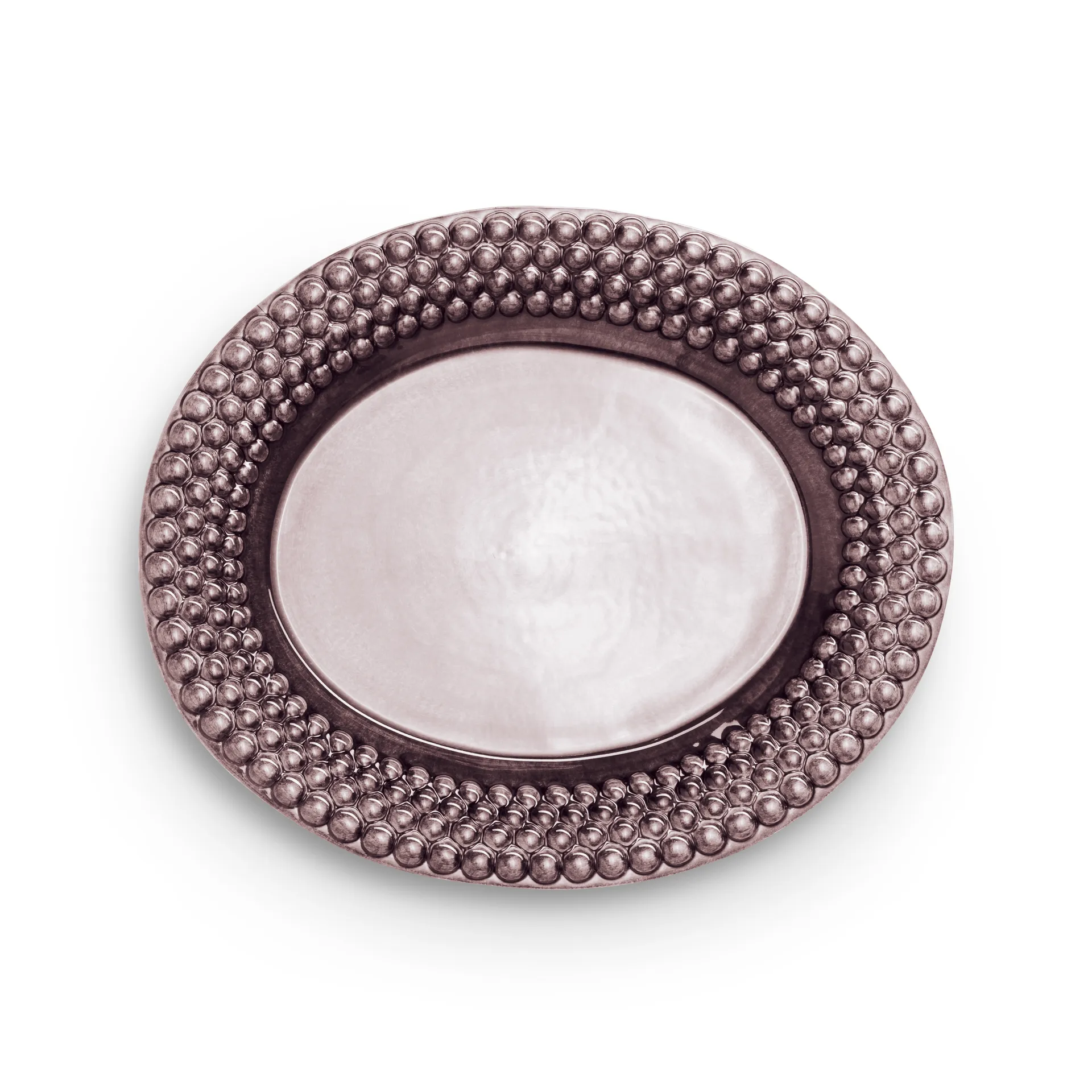 Plato Bubbles ovalado 35 cm, ciruela Mateus