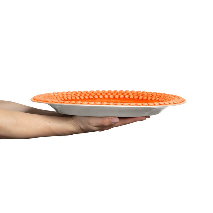 Plato Bubbles ovalado 35 cm, naranja Mateus