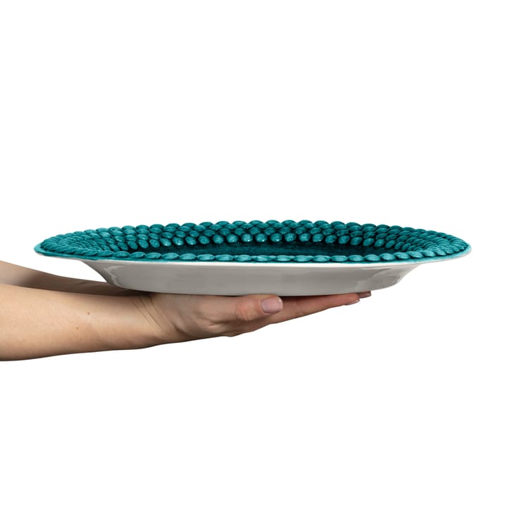 Plato Bubbles ovalado 35 cm, oceano Mateus