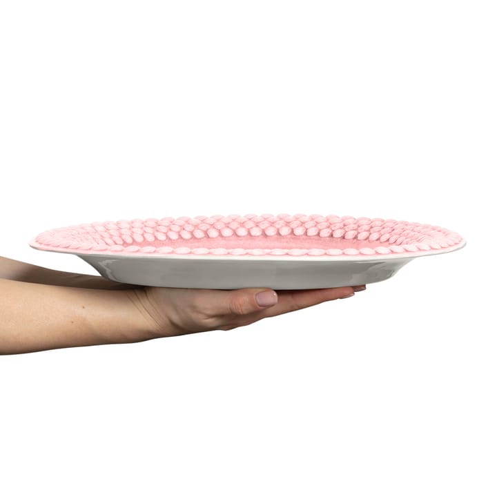 Plato Bubbles ovalado 35 cm, rosa claro Mateus