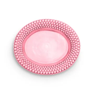 Plato Bubbles ovalado 35 cm - Rosa - Mateus