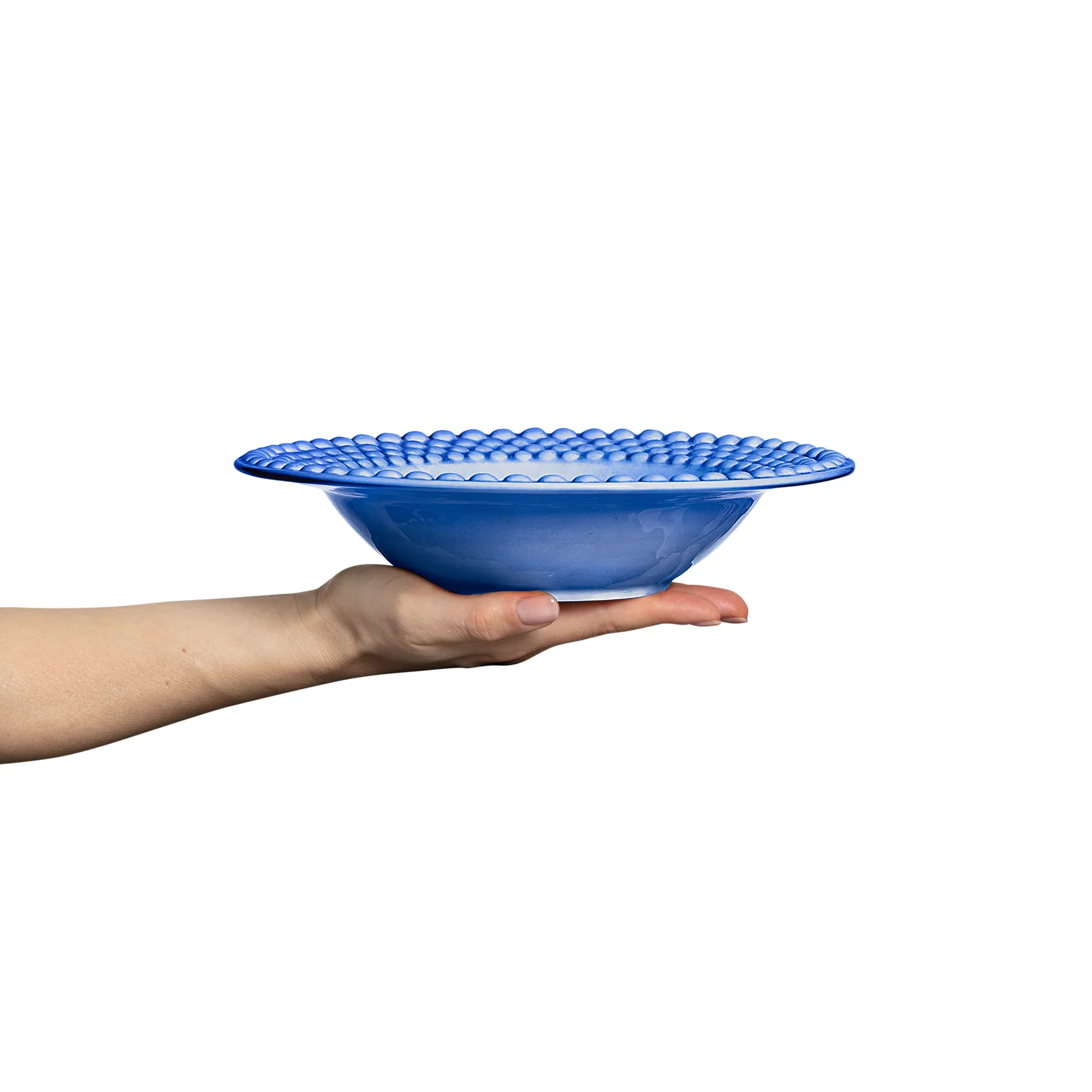 Plato de sopa Bubbles 25 cm, azul claro Mateus