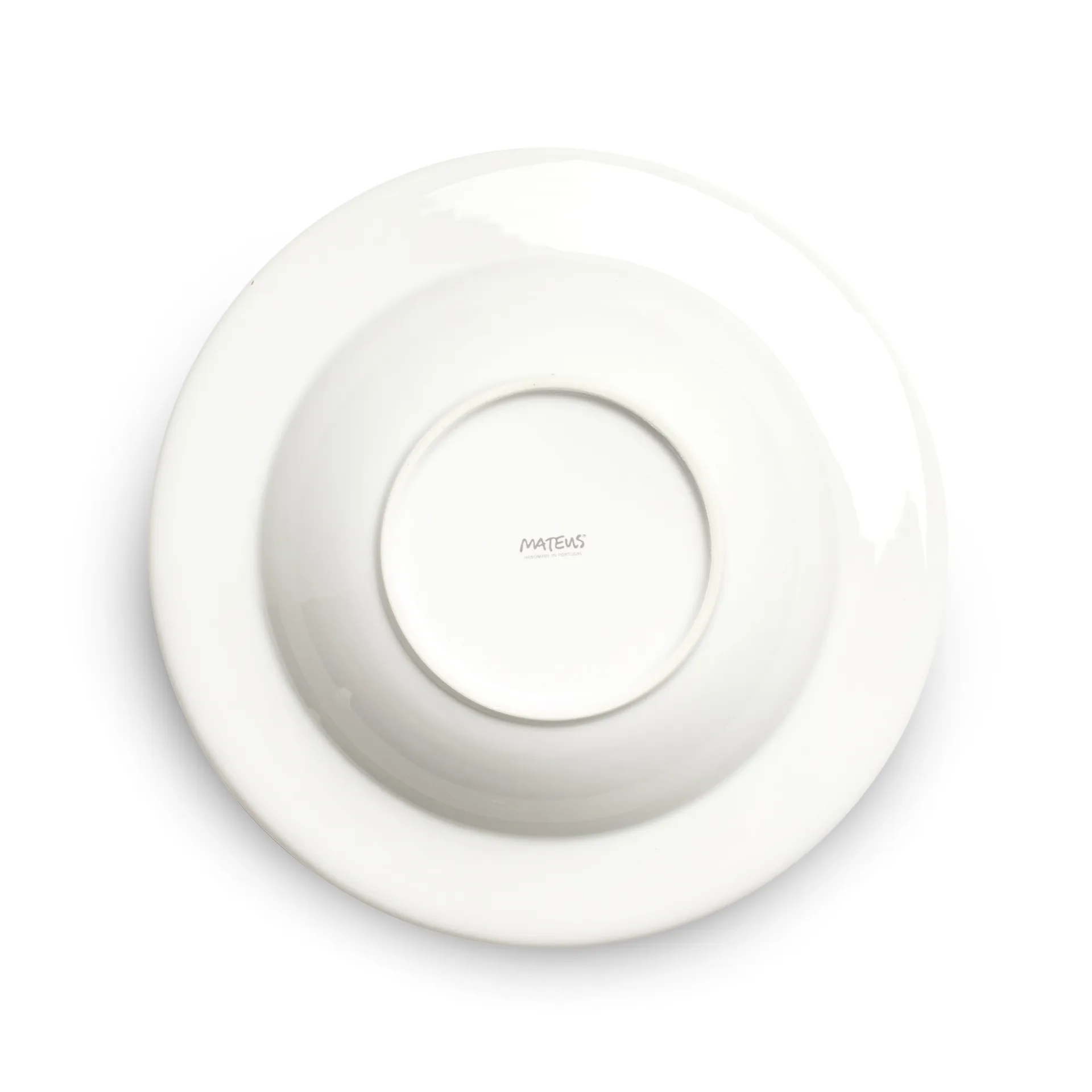 Plato de sopa Bubbles 25 cm, blanco Mateus