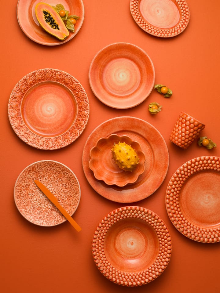 Plato de sopa Bubbles 25 cm, naranja Mateus