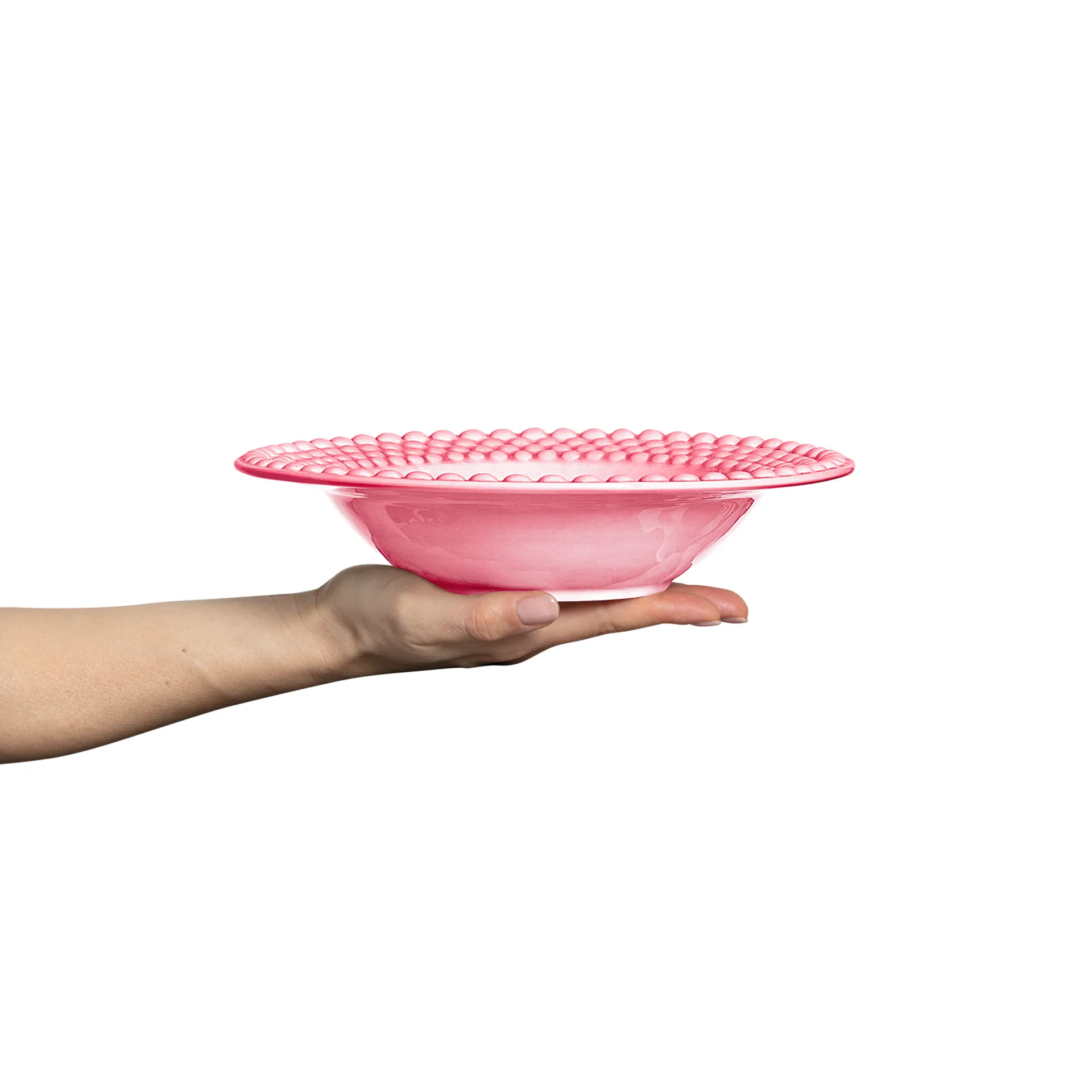 Plato de sopa Bubbles 25 cm, Rosa Mateus