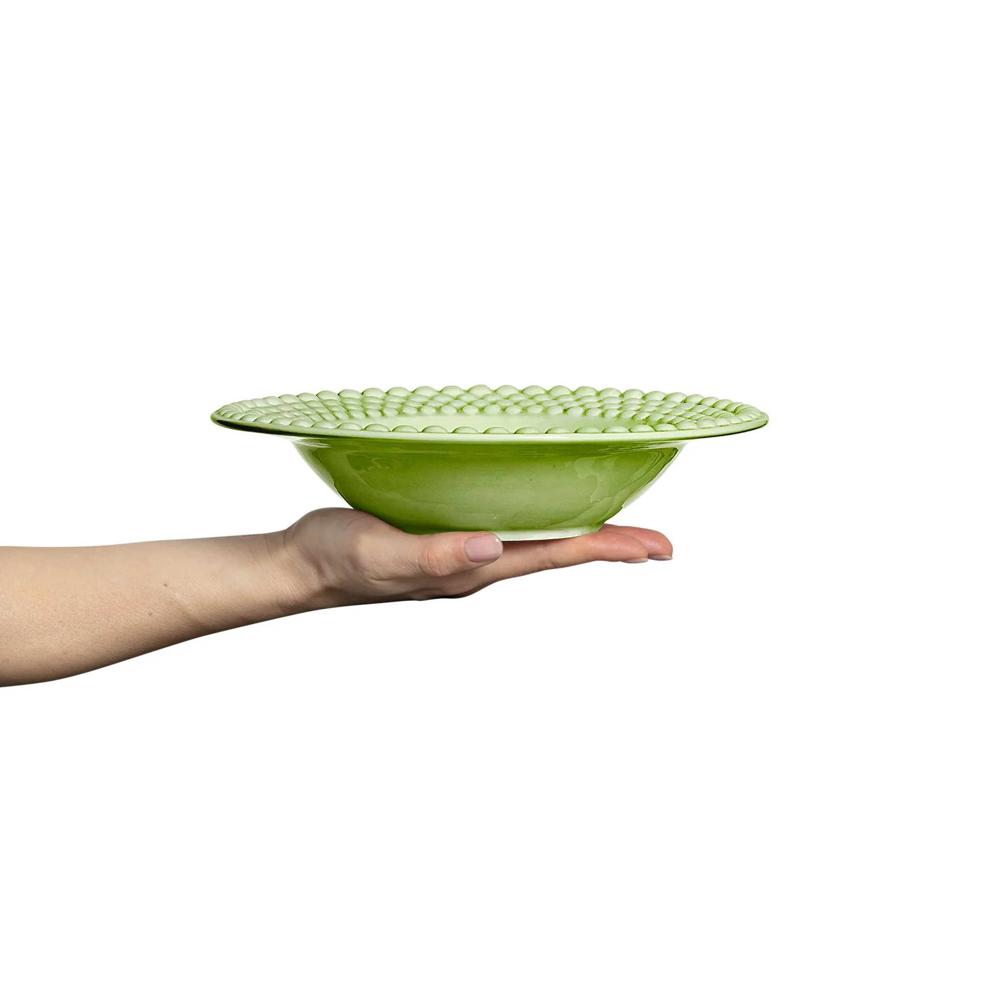 Plato de sopa Bubbles 25 cm, verde Mateus