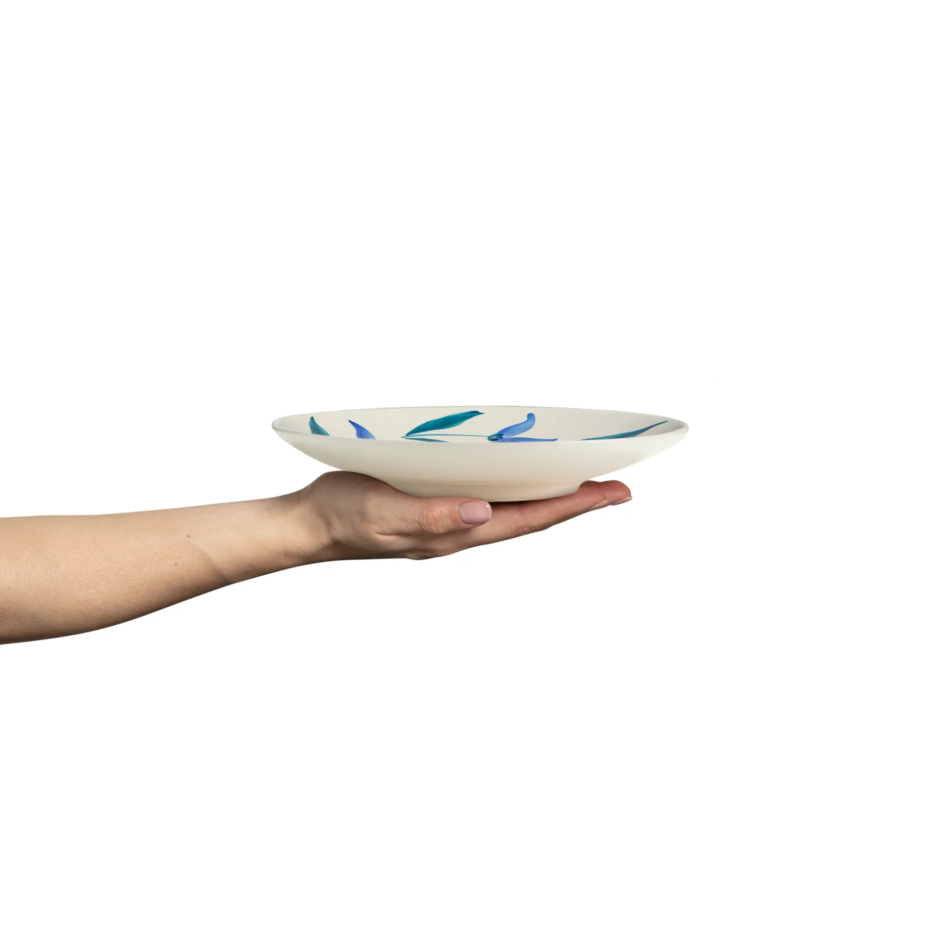 Plato Flowers blossom Ø20 cm, Blanco Mateus