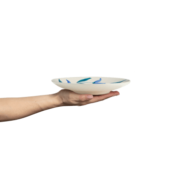 Plato Flowers blossom Ø20 cm - Blanco - Mateus