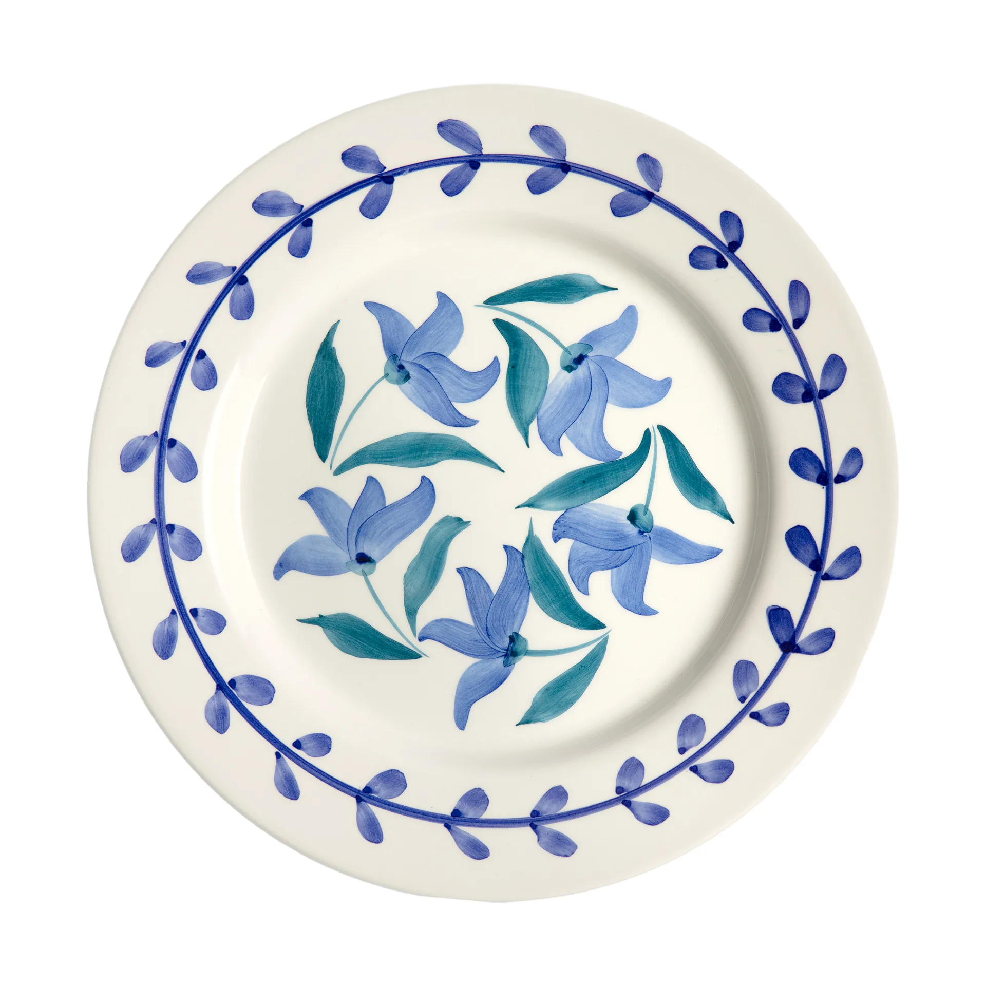 Plato Flowers blossom Ø28 cm, Blanco Mateus