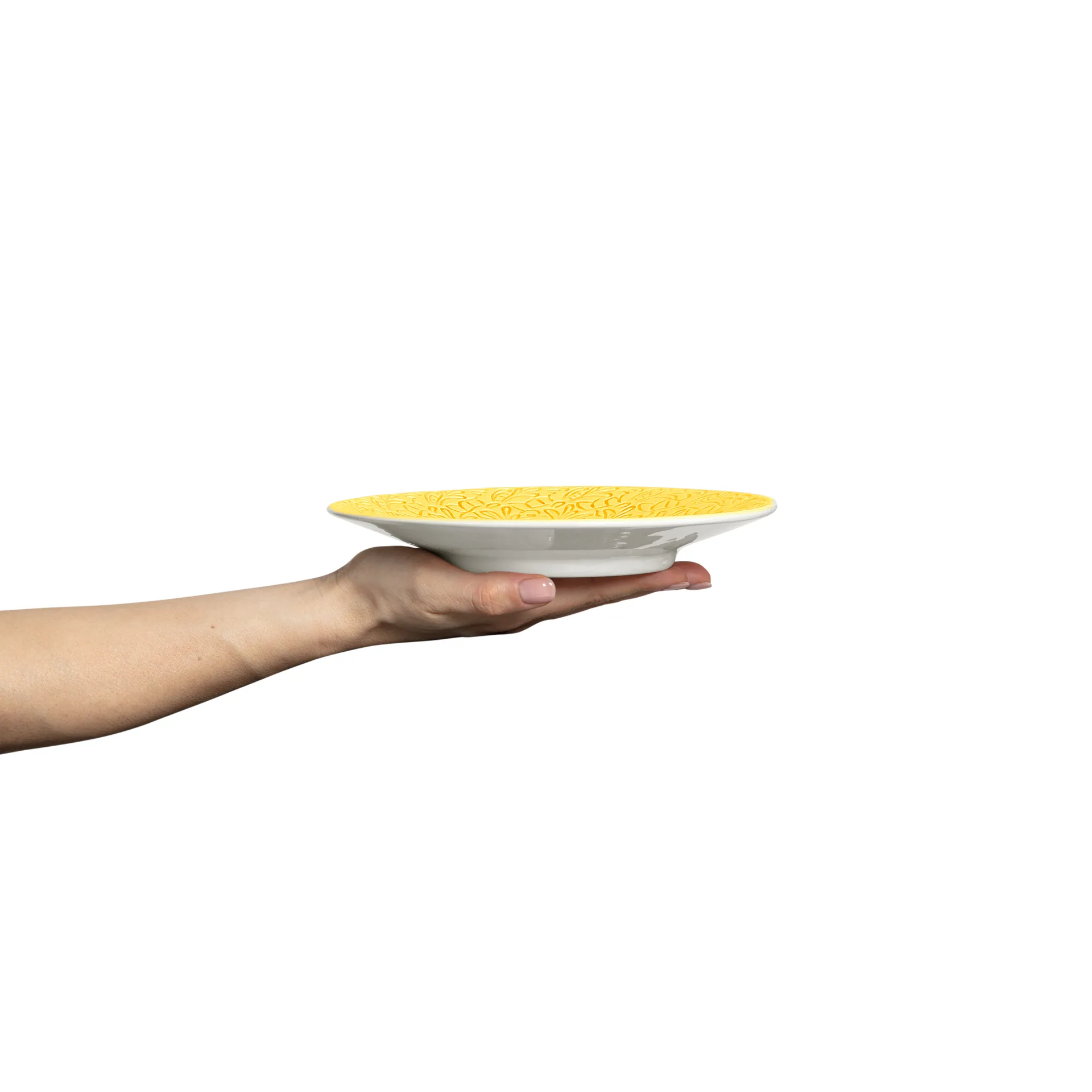 Plato Lace 20 cm, Amarillo Mateus