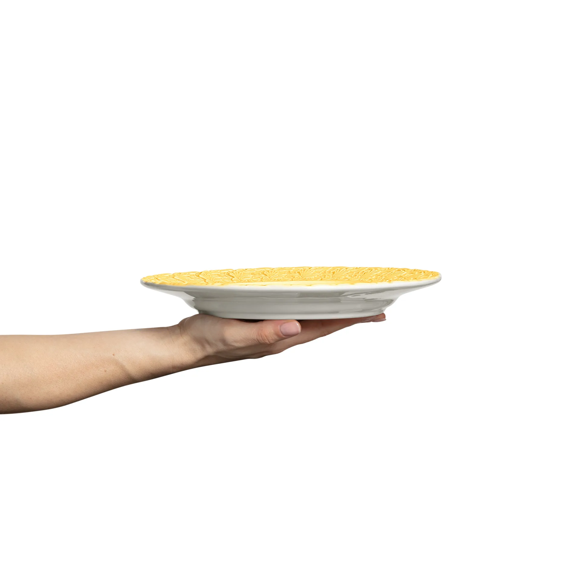 Plato Lace 25 cm, Amarillo Mateus