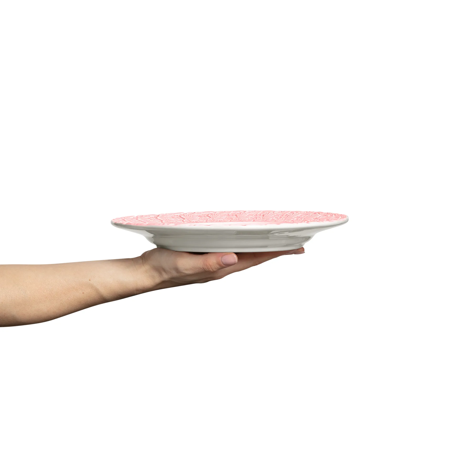 Plato Lace 25 cm, Rosa claro Mateus