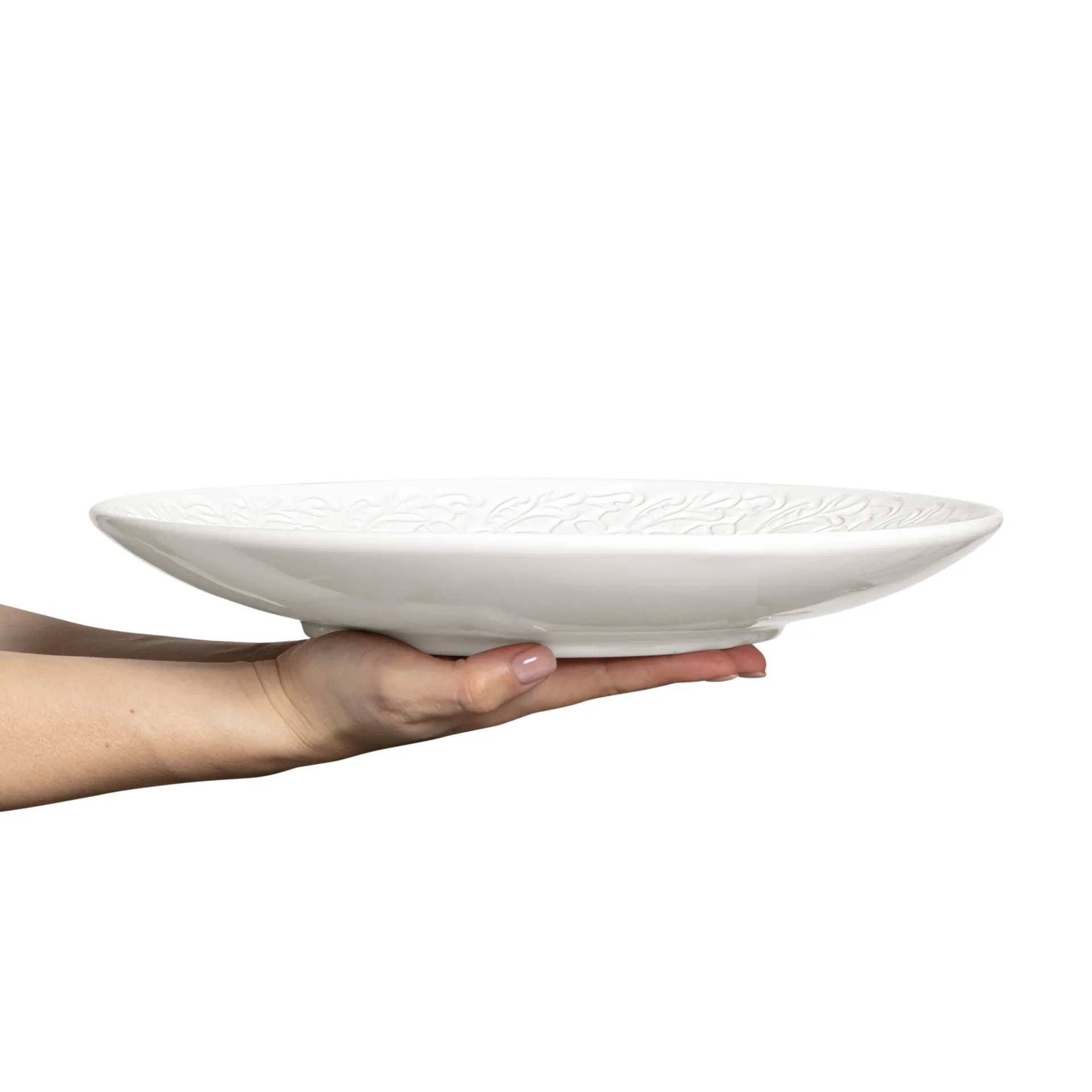 Plato Lace 34 cm, blanco Mateus