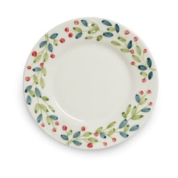 Plato navideño Basic Ø21 cm - Blanco-multicolor - Mateus