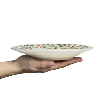 Plato navideño Basic Ø21 cm - Blanco-multicolor - Mateus