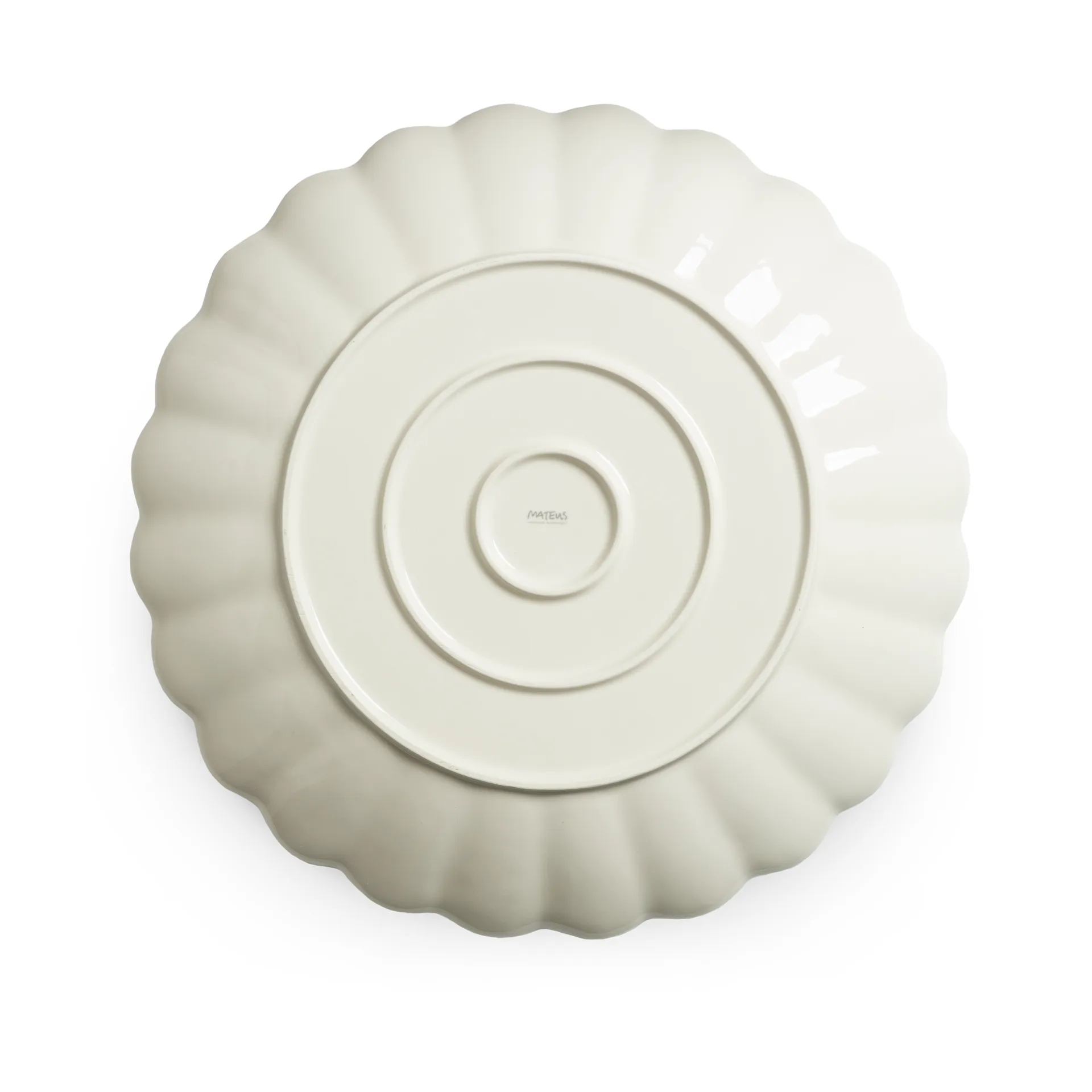 Plato Ostra redondo 42 cm, Forest green Mateus