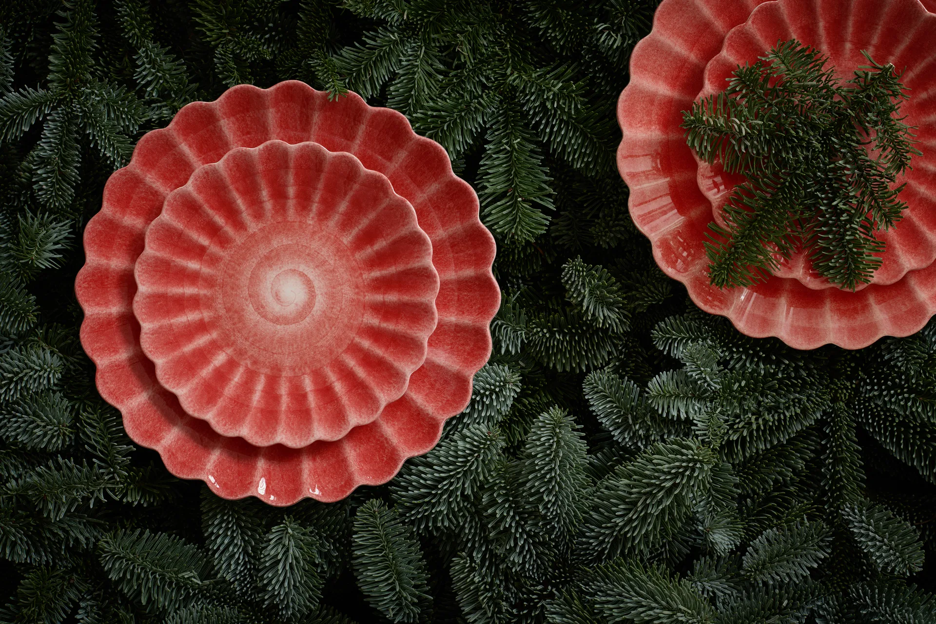 Plato Oyster 20 cm, Rojo Mateus