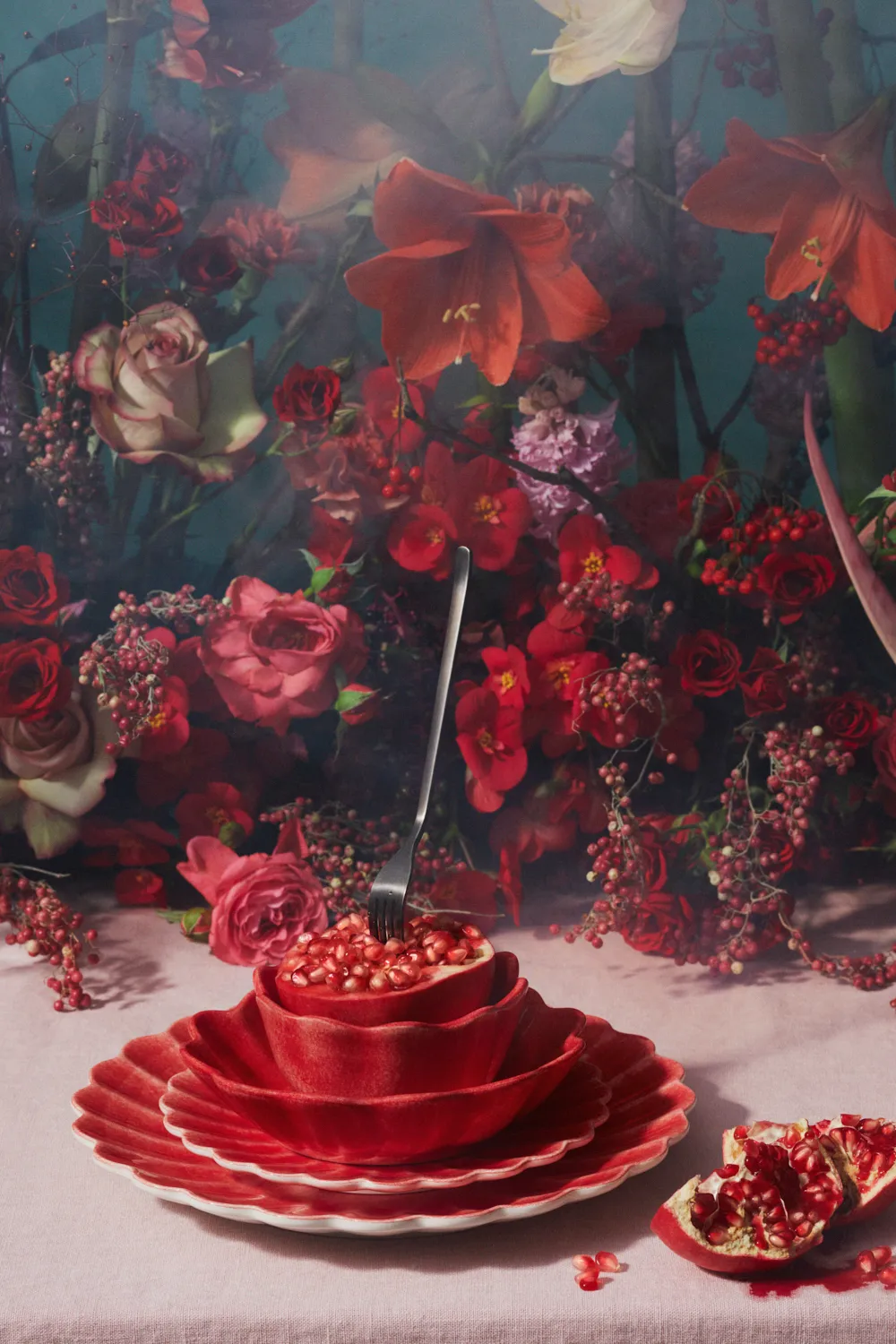 Plato Oyster 20 cm, Rojo Mateus